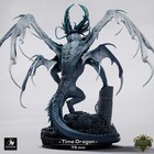 Time Dragon Large D d Miniature   Chronomancy Dragon Figure   Resin 3d Print