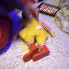 1978 Vintage Ronald Mcdonald Hasbro Whistle Doll 21 Inches Purple Grimace