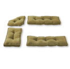 Moss 4 Piece Nook Cushion Set Corner Bench Booth Seat Dining Breakfast Kitchen