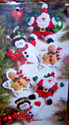 Bucilla Santa  christmas Stars  Felt Christmas Ornament Kit Set-6 Oop Very Rare