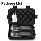 High Strong Power Led Flashlights 2000lm Tactical Torch With Display Light Usb C