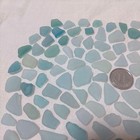 Genuine Sea Glass Surf-tumbled From Japan  Small Light Blue  Plump 