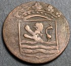 Antique 1755 Voc Duit Dutch East India Company Coin
