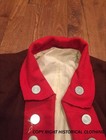 Revolutionary War Colonial Brown With Red Regimental Coat Hand Stitched
