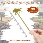 60 Pcs 6 Inch Derby Drink Plastic Stirrers Swizzle Sticks For Cocktails Coffe   