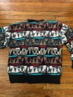 Vintage Sansabelt Sport Sweater 100  Cotton Size L Made In Usa  Multicolored