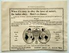 1896 Jackson Michigan Corset Company Victorian Woman Art Vintage Print Ad