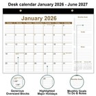 2026 Desk Calendar - 18 Months Calendar From January 2026 To June 2027  Desk    