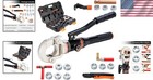 Heavy Duty Hydraulic Copper Pipe Crimping Tool W  8 Dies Pex F877 F1807