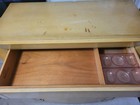 1950-1960 Mid-century Modern Blonde Finish Tallboy Dresser 