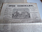 Antique Newspapers Ives Seminary  Antwerp New York  1877 Vol 1 Issue 1      4