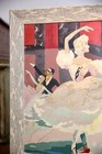 Vintage Mid Century Paint By Number Canvas Painting Masquerade Dancer Artwork