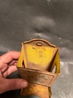 Antique Tin Wooden Match Holder Matchbox Flowers In Garden Restore