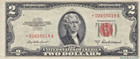 United States  2 Dollars 1953 A  Red Seal From Usa   star Note       02655019 A
