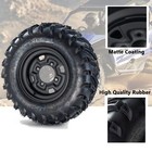 2pack 25x10-12 Atv Tire 12  Utv Wheels Tire Rim 25   10-12 Rubber Tires 4x137