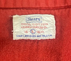 Vintage Sears Flannel Shirt Men s Large Red Button Up Workwear 60s 70s Read