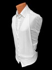 Men   s White Tuxedo Vest     Open Back  6-button  Usa Made - Xl  48-54 Jacket 