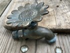 Vintage Solid Brass Sunflower Brass Water Garden Hose Spigot Beautiful