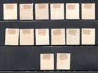 Greece 1913 Old Set Postage-due Stamps  michel P 39 52 I  Nice Mlh