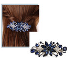 Flower Luxury Jewelry Design Hairpin Rhinestone Hair Barrette Clip also Perfect