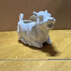 White Porcelain Cow Shaped Creamer Pitcher Lying Down Milk Creamer Server  257 