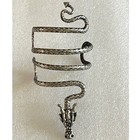 Hot Topic Dragon Arm Bracelet Cuff Wrap Silver Tone Long Fantasy Mystical Myth