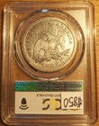 1842 Seated Silver Dollar Pcgs Au Details Cleaned 