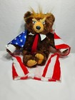 Trumpy Bear Plush 2024 President Donald Trump 15  Large With American Flag 