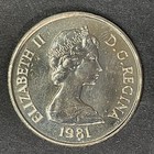 1981 Turks And Caicos Islands 1 4 Quarter Crown Spiny Lobster Unc Foreign Coin