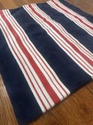 Pottery Barn Linen Pillow Cover Set Of 2 24x24 White Red Blue