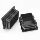 Rectangle Tubing Plastic End Cap Plug Pipe Tube Chair Insert Glide Covers New