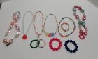 Lot Of Girl Jewelry   6 Necklaces And 5 Bracelets  Chunky Necklaces  Stretch  