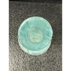 Antique Aqua Iridescent Glass Apothecary Bottle Hand Blown Pontil 19th Century