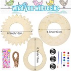 Kids Arts And Crafts Bird Feeders For Outside  3 Pack Diy Wooden Paint Kits O   