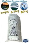 Crystal Clear Plastic Ice Bags With Cotton Draw String  10 Lb   Pack Of 1000crys