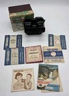Sawyers Bakelite View-master Viewer Stereoscope 5 Reels Paperwork Box Vtg 50s 