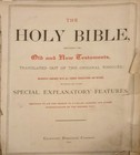 1892 Wagner Family Bible  bible Rescue  1430 