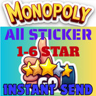     Monopoly Stickers Go  all 1-6      Gol Sticke Available    Cheapest Prices    24 7