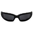 Global Vision Chicago Padded Riding Glasses Black Frame Smoke Lens   Micro Pouch