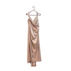 Galina Signature Formal Gown Sleeveless Ruched Bodice Champagne Size 12