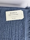 Bianca Bath Towel Set Made In Portugal Blue Fringed 100  Cotton Set Of 2 New