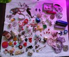 Junk Drawer Lot Vintage Jewelry Small Eclectic Advertising Harmonica Etc