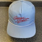 Vintage George Strait Hat Cap Snapback Embroidered Script Trucker Rope Concert