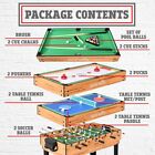Serenelife 4 In 1 Multi-function Game Table Pool Hockey Soccer Foosball