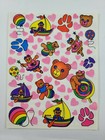 Vintage Lisa Frank Sticker Sheet Ballerina Bears Sailboats Lollipops S124 4x6 