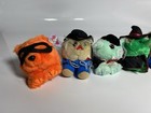 Lot Of 8 Vintage Plush Puffkins For Halloween And Christmas Mostly With Tags