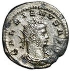 Gallienus Ar Antoninianus  lion Walking  Bull Skull At Feet  Antioch