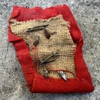 Original Wwii Ww2 German Luftwaffe Flak Cut Off Collar Tab - Nice 
