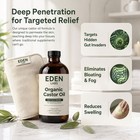 Eden Labs Castor Oil Detox Pack Bundle Organic Castor Oil Wrap For Skin