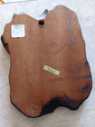 Rare Vintage    indian Prayer    Mid Century Carved Wood Plaque